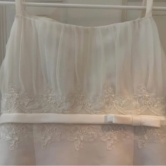David's Bridal Flower Girl Dress Sz 12 - Picture 3 of 5